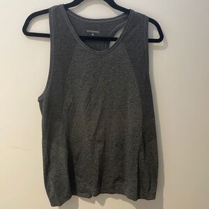 Grey workout razor back tank